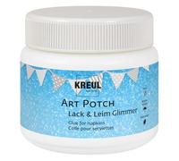 Kreul 49651 - Art Potch Laque et Colle Mica, boîte 150 ML, Colle de serviettage et de décoration à Base d'eau, pour Bois, céramique, Pierre et Carton