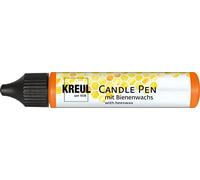 KREUL 49703 - Candle Pen, orange, 29 ml, Crayon pour bougies avec pointe fine, couleur avec cire d'abeille pour décorer et peindre des bougies
