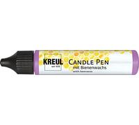 KREUL 49708 - Candle Pen, violet, 29 ml, Crayon pour bougies avec pointe fine, peinture à la cire d'abeille pour décorer et peindre des bougies