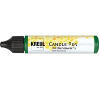 KREUL 49710 - Candle Pen, vert, 29 ml, Crayon pour bougies avec pointe fine, peinture à la cire d'abeille pour décorer et peindre des bougies