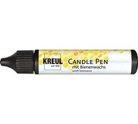 KREUL 49712 - Candle Pen, Noir, 29 ML, Crayon pour Bougies avec Pointe Fine, Peinture à la Cire d'abeille pour décorer et Peindre des Bougies