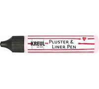 Kreul 49825 Pluster & Liner Pen Mademoiselle Rose Pluster Peinture Pluster pour décorer et décorer 3D Effet 3D avec le four à repasser ou au sèche-cheveux 29 ml
