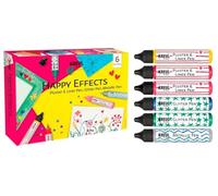 KREUL 49832 - Happy Effects Set, 6 couleurs de décoration et d'effets, 3 Pluster & Liner Pens, 2 Glitter Pens et 1 Metallic Pen, pour les activités créatives des enfants et des adultes