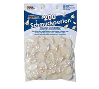 KREUL 49902 - Lot de 200 Perles Assorties Jaune nacré Idéal pour décorer des éléments de décoration et des travaux manuels