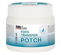 KREUL 49951 - Foto Transfer Potch Médium de transfert photo 150 ml Aspect brillant satiné et transparent après séchage Pour transférer des impressions, des coupures de presse et des photos, Tansparent