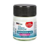 KREUL 49971 - Foto Transfer Potch vernis de recouvrement pour bougies satiné, verre de 50 ml, à base de cire, pour protéger les images transférées de la poussière et de la saleté