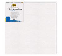 Kreul 507070-Solo Goya Stretched Canvas Premium Line, châssis 70 x 70 cm de qualité supérieure, Toile 4 Couches d'apprêt, pour Huile, Acrylique et Gouache, Coton, White