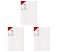 Kreul 601318-Canvas Board, Dimensions env. 13 x 18 cm, Carton à Peindre pour Peinture Acrylique et Gouache, contrecollé avec de la Toile, idéal pour Les débutants, White (Lot de 3)