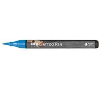 KREUL 62102 - Tattoo Pen bleu, largeur de trait 0,5-3 mm, encre cosmétique à base d'eau, dure jusqu'à 5 jours, testé dermatologiquement, végétalien, sans paraben