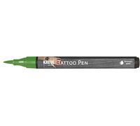 KREUL 62103 - Stylo de tatouage vert, épaisseur de trait 0,5-3 mm, encre cosmétique à base d'eau, dure jusqu'à 5 jours, testé dermatologiquement, végétalien, sans parabène