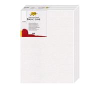 Kreul 631824 - Solo Goya Stretched Canvas Basic Line Châssis 18 x 24 cm, Lot de 3, avec Toile en Coton 4 Fois apprêtée, pour Huile, Acrylique et Gouache
