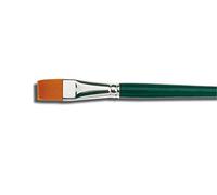 KREUL 721110 - Pinceau Universel Basic Synthetics, pour l'art, Les Loisirs, l'école et Les Gros consommateurs, Garniture en Poils de Nylon Fins, Plat, Taille 10