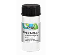 Kreul 73201 - Magic Marble Peinture marbrée, 20 ML Verre Blanc, Peinture marbrée à tremper aux Couleurs Brillantes pour des Motifs aléatoires et des Effets de Couleurs Uniques