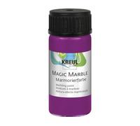 Kreul 73208 - Magic Marble Peinture marbrée, 20 ML Verre en Magenta, Peinture marbrée à tremper aux Couleurs Brillantes pour des Motifs aléatoires et des Effets de Couleurs Uniques