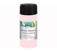 KREUL 73234 - Magic Marble peinture marbrée mate, 20 ml verre en Mademoiselle Rosé, peinture marbrée mate à tremper pour des motifs aléatoires et des effets de couleurs uniques