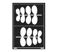 Kreul 74860 - Feuille de pochoir flexible A5, flexible, auto-adhésive et réutilisable, pour des créations individuelles.