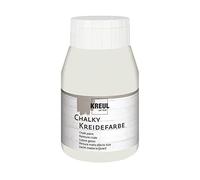 Kreul 75112 - Chalky Peinture à la craie, Cream Cashmere, bouteille plastique de 500 ml, couleur douce - mate, couvrant comme une crème, séchage rapide, pour des effets de look usé