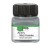 Kreul 75227-Peinture Acrylique Mate, Gris-Bleu en Pot, Peinture à Base d'eau, couvrante et crémeuse, séchage Rapide, Convient à de Nombreux Supports différents, Blue-Gray, 20 ml (Lot de 1)
