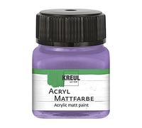 KREUL 75233 - Peinture acrylique mate, lilas en pot de 20 ml, peinture crémeuse et couvrante, séchage rapide, à base d'eau, convient à de nombreux supports différents