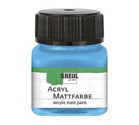 KREUL 75250 - Peinture acrylique mate, bleu ciel en pot de 20 ml, peinture à base d'eau, couvrante et crémeuse, séchage rapide, convient à de nombreux supports différents