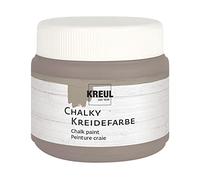 Kreul 75321 - Peinture à la Craie Chalky, Mild Mocca en Pot Plastique de 150 ML, Couleur Douce - Mate, Couvrant comme Une crème, séchage Rapide, pour des Effets à l'aspect usé