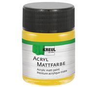 Kreul 75530 - Peinture acrylique mate, or en pot de 50 ml, peinture crémeuse et couvrante, séchage rapide, à base d'eau, convient à de nombreux supports différents, Gold