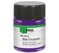 KREUL 75534 - Peinture acrylique mate, violet en pot de 50 ml, peinture crémeuse et couvrante, séchage rapide, à base d'eau, convient à de nombreux supports différents