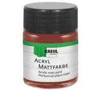 KREUL 75536 - Peinture acrylique mate, brun de biche en pot de 50 ml, peinture à base d'eau, couvrante et crémeuse, séchage rapide, convient à de nombreux supports différents