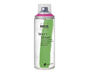Kreul 76317 - Spray de Couleur Rose, 200 ML, Peinture en Spray Mate Classique à Base d'eau, hautement pigmentée et résistante à l'eau, résistante au polystyrène, pour intérieur et extérieur