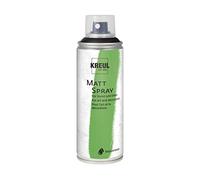 KREUL 76327 - Bombe de peinture Noir 200 ml Peinture aérosol mate classique à base d’eau Riche en pigments, résistante à l’eau et adaptée au polystyrène Pour l’intérieur et l’extérieur