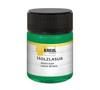 KREUL 78512 - Lasure acrylique pour bois aux couleurs intenses, pot de 50 ml en vert sapin, pour bois naturel non traité et papiers naturels absorbants, fluide - peinture liquide à base d'eau