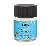 Kreul 79403-50 ml vernis acrylique mat à base d'eau, transparent, vernis de protection et de recouvrement pour peintures bien sèches, résistance limitée aux intempéries, résistant à la salive