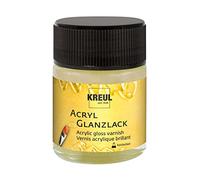 Kreul 79405-50 ML Vernis Acrylique Brillant à Base de résine synthétique, Vernis Transparent de Protection et de recouvrement pour peintures Bien sèches, pour intérieur et extérieur
