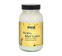 KREUL 79410 - Vernis Acrylique Mat à Base de résine synthétique, 250 ML Pot, Mat Transparent, Vernis de Protection et de Finition pour peintures séchées, Convient pour l'intérieur et l'extérieur