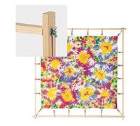 KREUL 810266 - Cadre de tension Javana, longueur des baguettes env. 106 cm, surface de tension maximale env. 90 x 90 cm, pour tendre la soie et les textiles de manière flexible