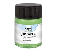 Kreul 8106 - Javana peinture sur soie en pot de 50 ml, vert, couleur hautement pigmentée et brillante à base d'eau, au caractère fluide et liquide, pénètre profondément dans les fibres