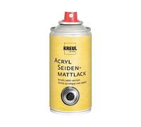KREUL 830150 - Vernis acrylique satiné, 150 ml aérosol, incolore, ne jaunit pas, vernis de protection universel à séchage satiné pour carton, bois, verre, porcelaine, céramique