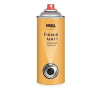 KREUL 833400 - Vernis mat, bombe aérosol de 400 ml, vernis de finition très élastique, augmente la résistance aux influences extérieures, ne jaunit pas, résiste à l'eau en séchant.