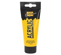 Kreul 84103 - Solo Goya Acrylic, tube de 100 ml en jaune cadmium, peinture acrylique crémeuse polyvalente de qualité étude, à base d'eau, séchage rapide et mat