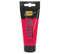 KREUL 84108 - Solo Goya Acrylic, tube de 100 ml en rouge carmin, peinture acrylique crémeuse polyvalente de qualité étude, à base d'eau, séchage rapide et mat