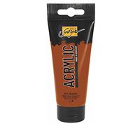 Kreul 84111-Solo Goya Acrylic, Tube de 100 ML en Rouge-Brun, Peinture Acrylique crémeuse Polyvalente de qualité étude, à Base d'eau, séchage Rapide et Mat, 640576, Reddish Brown