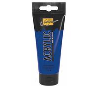 Kreul 84115 - Solo Goya Acrylic, tube de 100 ml en bleu cobalt, peinture acrylique crémeuse polyvalente de qualité étude, à base d'eau, séchage rapide et mat
