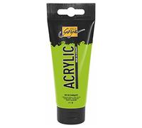 Kreul 84118 - Solo Goya Acrylic, tube de 100 ml en jaune-vert, peinture acrylique crémeuse polyvalente de qualité étude, à base d'eau, séchage rapide et mat