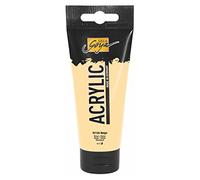 Kreul 84129 - Solo Goya Acrylic, tube de 100 ml en beige, peinture acrylique crémeuse polyvalente de qualité étude, à base d'eau, séchage rapide et mat