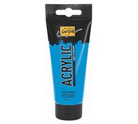 Kreul 84132 - Solo Goya Acrylic, tube de 100 ml en bleu clair, peinture acrylique crémeuse polyvalente de qualité étude, à base d'eau, séchage rapide et mat