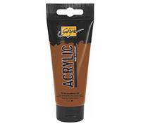 Kreul 84135 - Solo Goya Acrylic, tube de 100 ml en brun oxyde foncé, peinture acrylique crémeuse polyvalente de qualité étude, à base d'eau, séchage rapide et mat