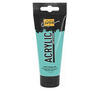 Kreul 84139 - Solo Goya Acrylic, tube de 100 ml en bleu turquoise clair, peinture acrylique crémeuse polyvalente de qualité étude, à base d'eau, séchage rapide et mat