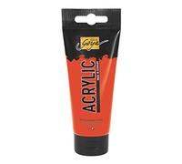 Kreul 84145 - Solo Goya Acrylic, tube de 100 ml en vermillon clair, peinture acrylique crémeuse polyvalente de qualité étude, à base d'eau, séchage rapide et mat