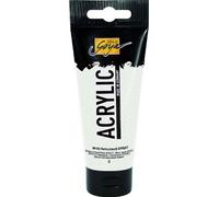 Kreul 84150 - Solo Goya Acrylic, Tube de 100 ML, Blanc nacré, Peinture Acrylique crémeuse Polyvalente de qualité étude, à Base d'eau, séchage Rapide et Mat