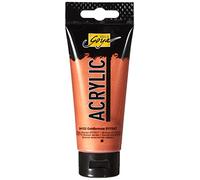 KREUL 84153 - Solo Goya Acrylic, Tube de 100 ML, Bronze doré, Peinture Acrylique crémeuse Polyvalente de qualité étude, à Base d'eau, séchage Rapide et Mat